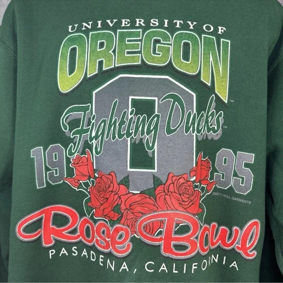 Vintage Rose Bowl Oregon Ducks 1995 Rare Crewneck NWOT Sweatshirt men’s Size L